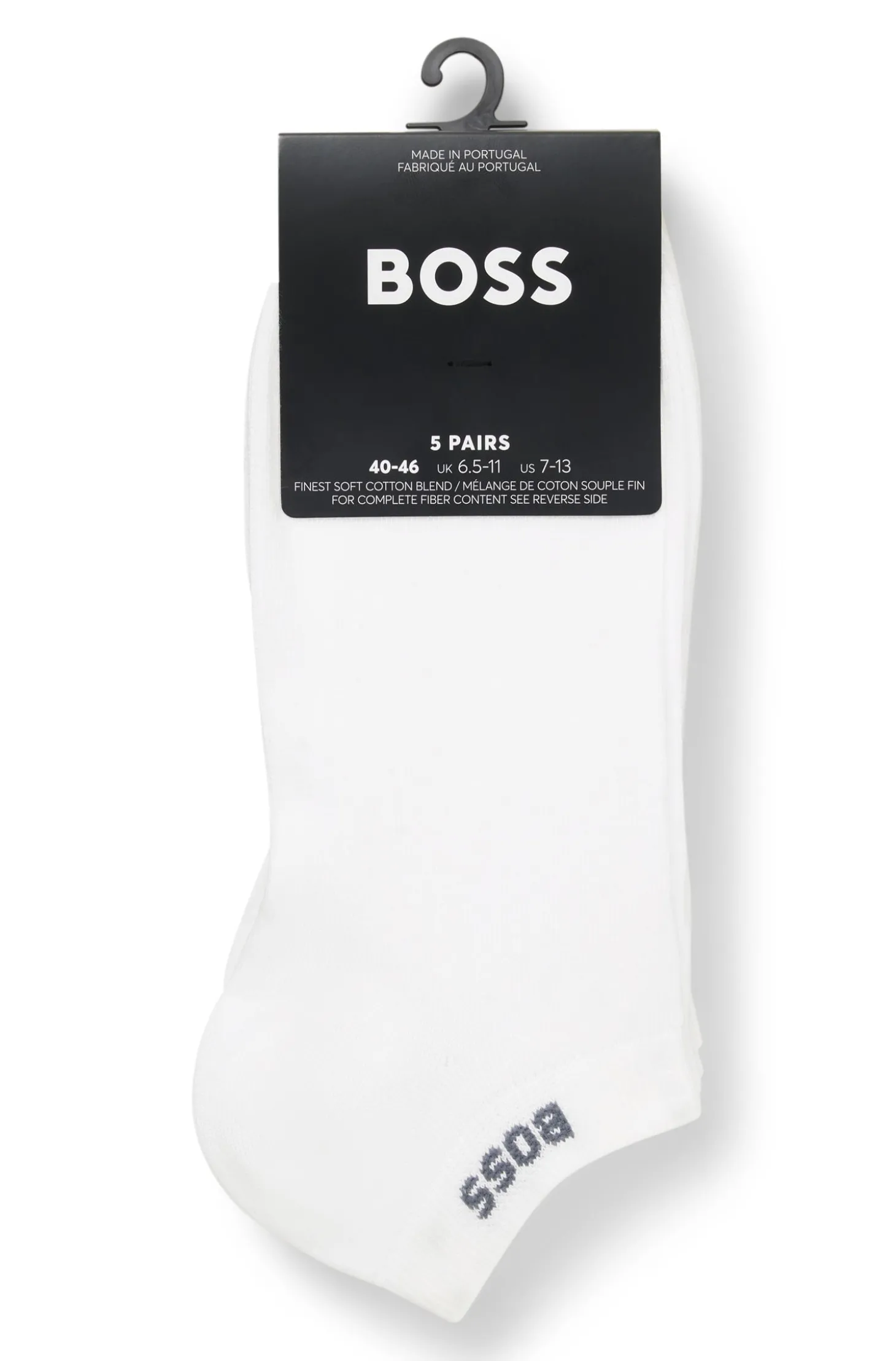 Fünferpack Sneakers-Socken aus Baumwoll-Mix mit Branding