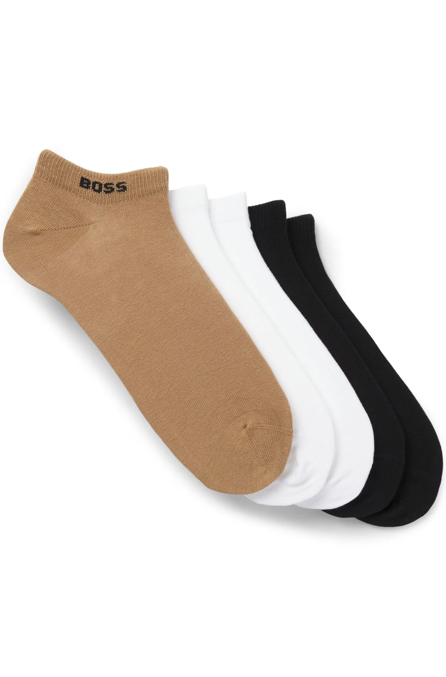 Fünferpack Sneakers-Socken aus Baumwoll-Mix mit Branding