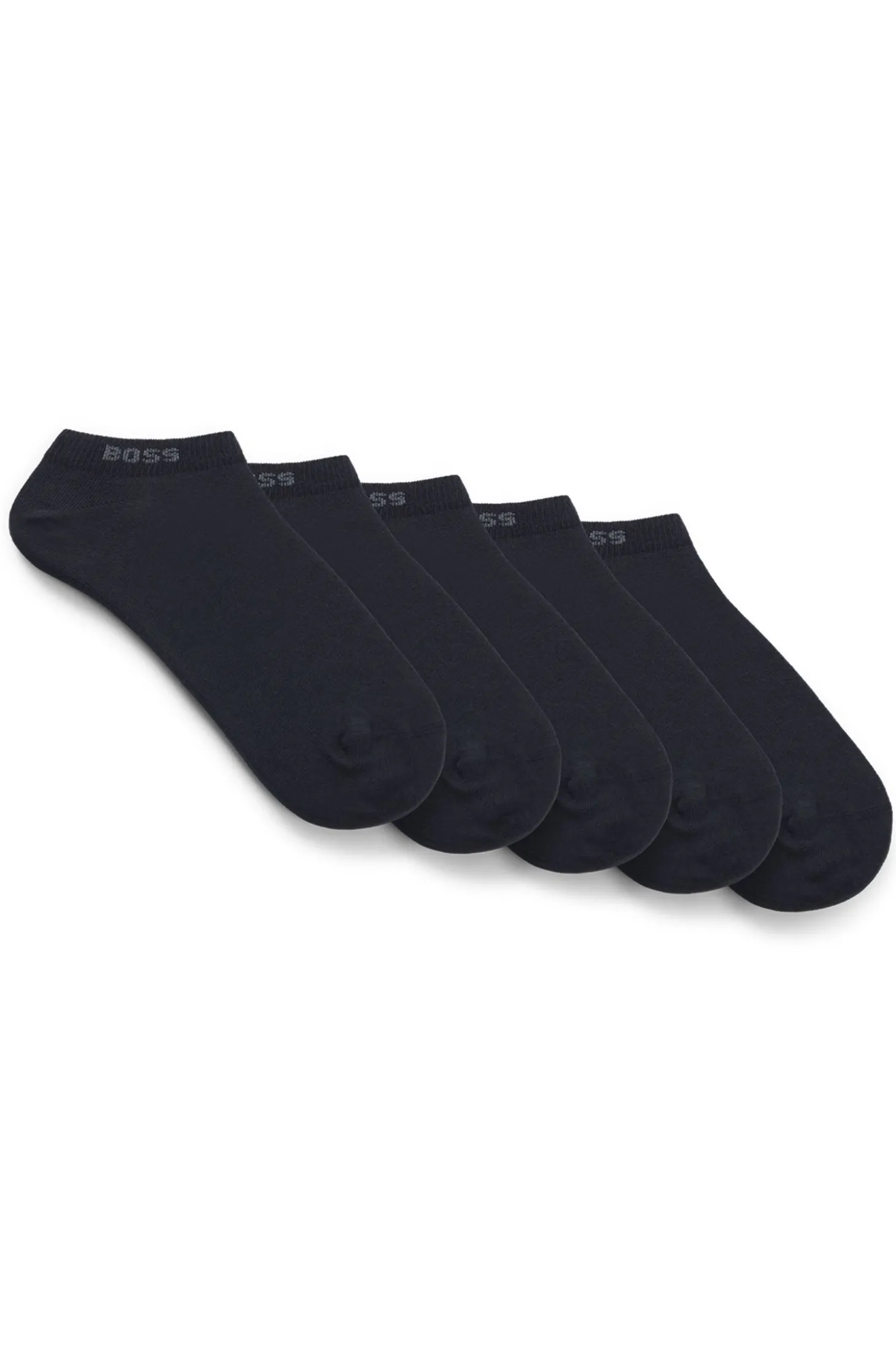 Fünferpack Sneakers-Socken aus Baumwoll-Mix mit Branding