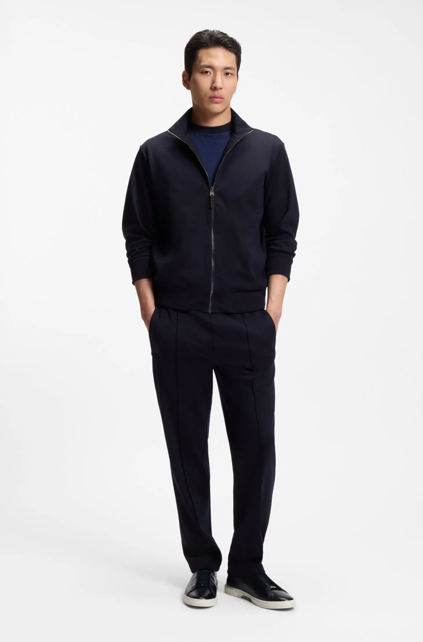 Gary Sneakers aus gebürstetem Leder