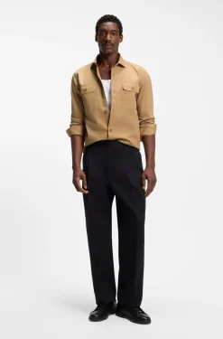 Gary Sneakers aus gebürstetem Leder