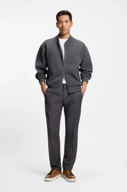 Gary Sneakers aus gebürstetem Leder mit elastischen Schnürsenkeln