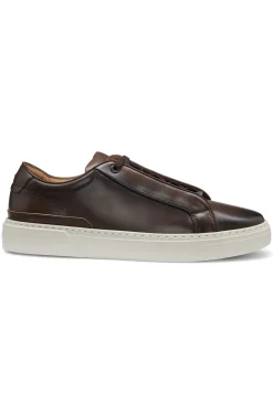 Gary Sneakers aus gebürstetem Leder mit elastischen Schnürsenkeln