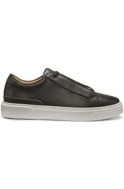 Gary Sneakers aus gebürstetem Leder mit elastischen Schnürsenkeln