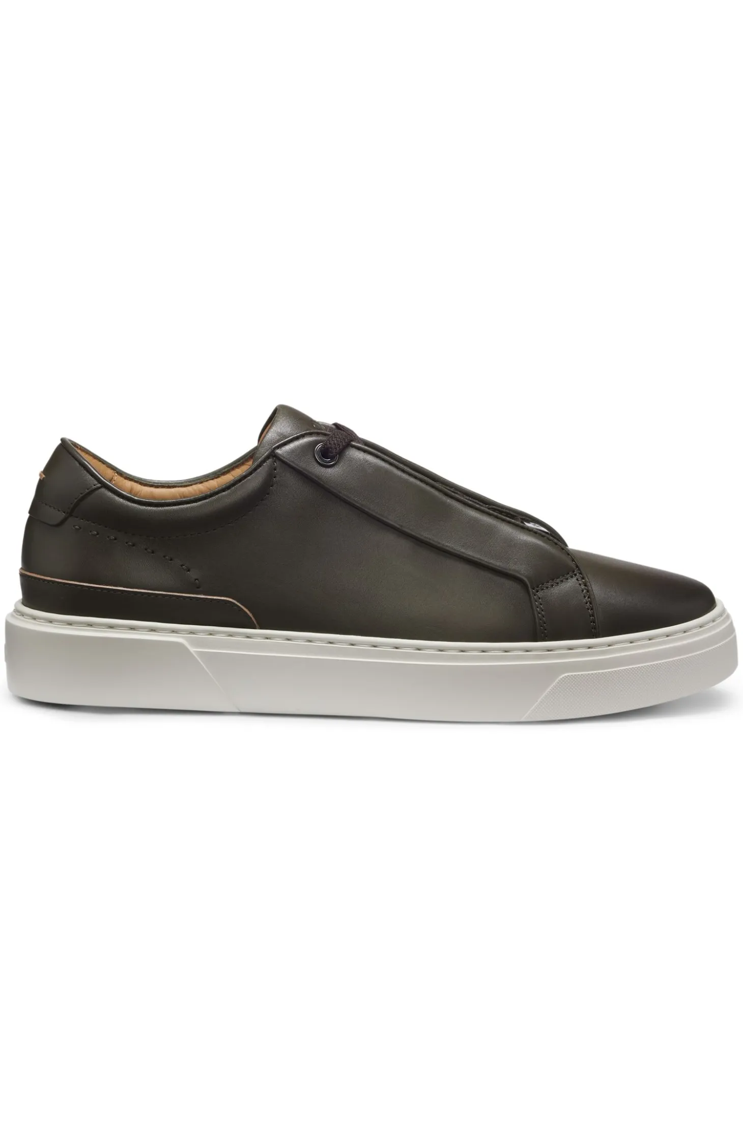 Gary Sneakers aus gebürstetem Leder mit elastischen Schnürsenkeln