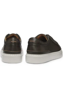 Gary Sneakers aus gebürstetem Leder mit elastischen Schnürsenkeln