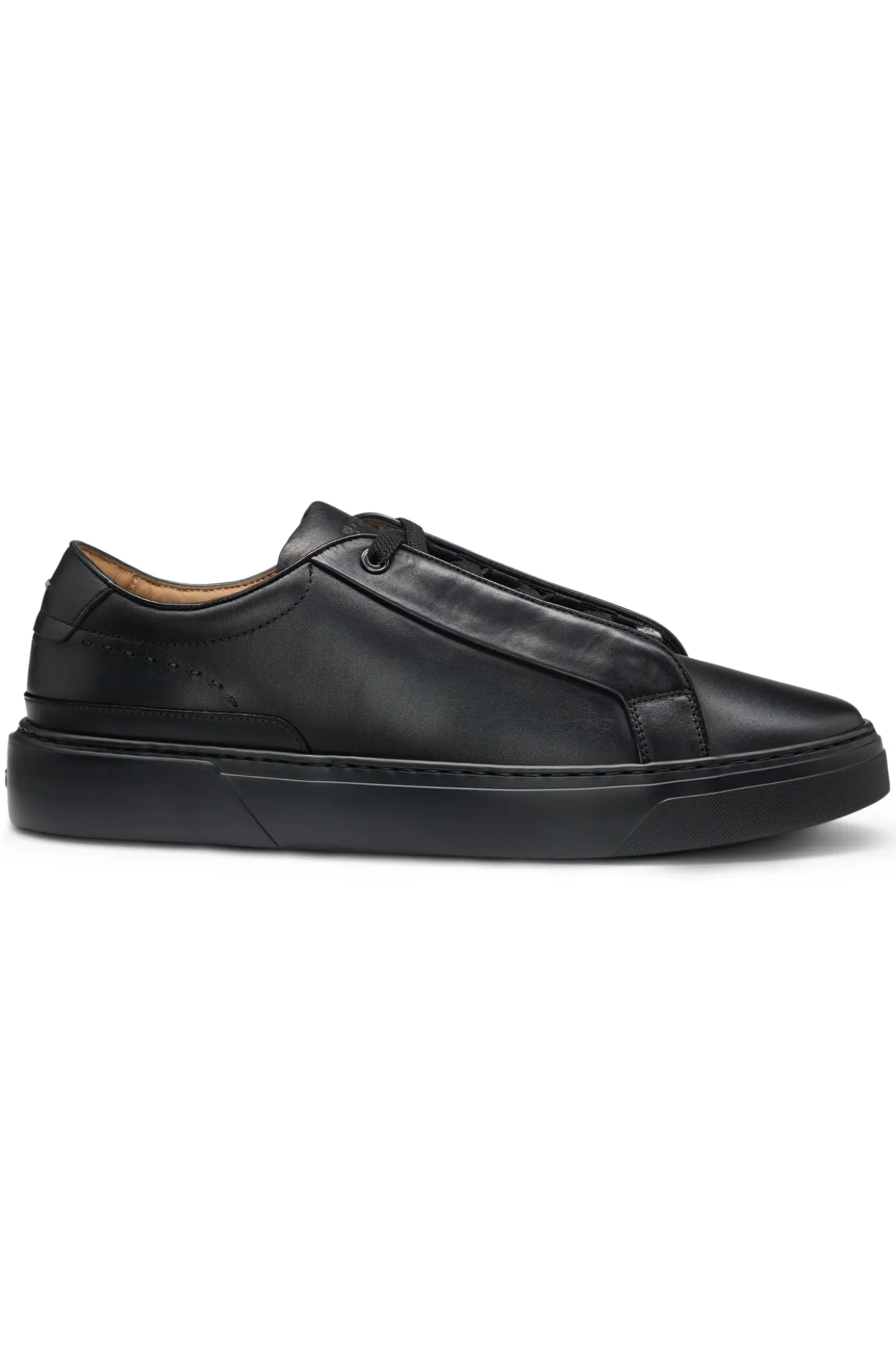 Gary Sneakers aus gebürstetem Leder mit elastischen Schnürsenkeln