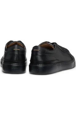 Gary Sneakers aus gebürstetem Leder mit elastischen Schnürsenkeln
