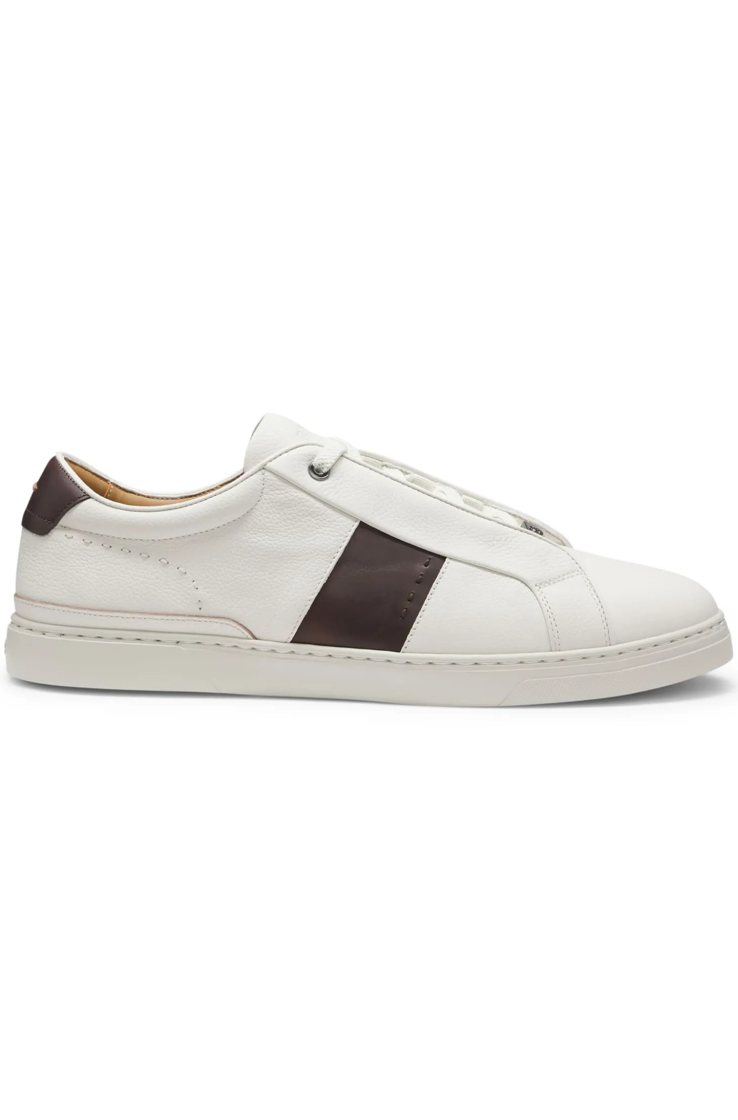 Gary Sneakers aus Leder mit Kontrast an der seitlichen Partie