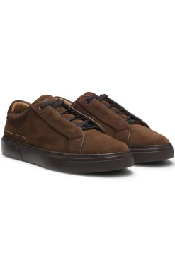 Gary Sneakers aus Veloursleder mit elastischem Schnürsystem