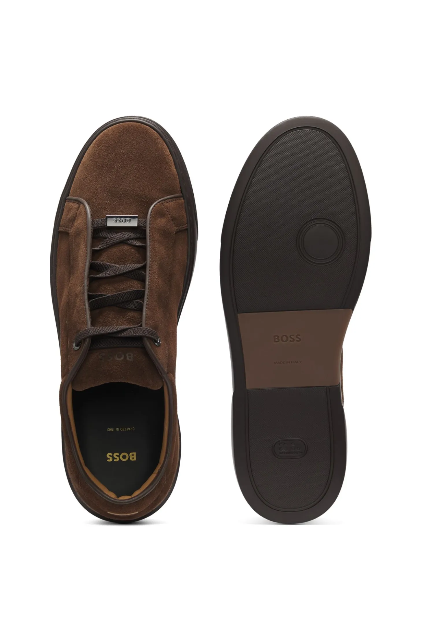 Gary Sneakers aus Veloursleder mit elastischem Schnürsystem