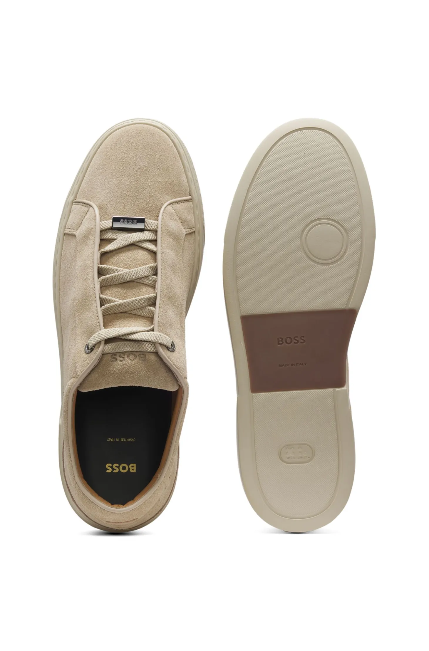 Gary Sneakers aus Veloursleder mit elastischem Schnürsystem