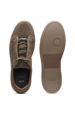 Gary Sneakers aus Veloursleder mit elastischem Schnürsystem