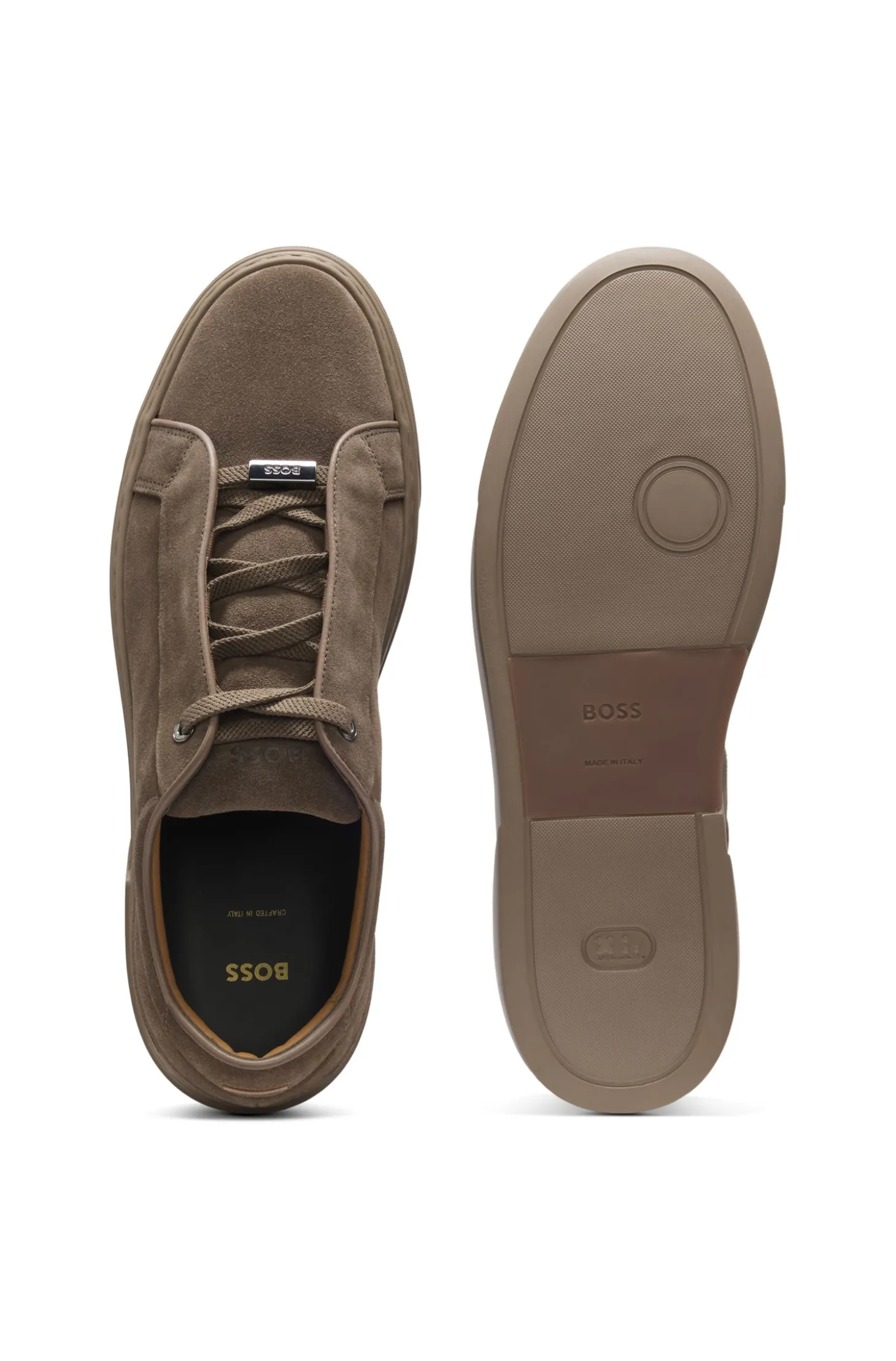Gary Sneakers aus Veloursleder mit elastischem Schnürsystem
