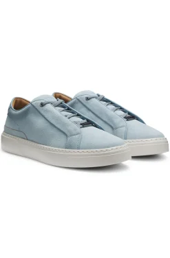 Gary Sneakers aus Veloursleder mit elastischem Schnürsystem