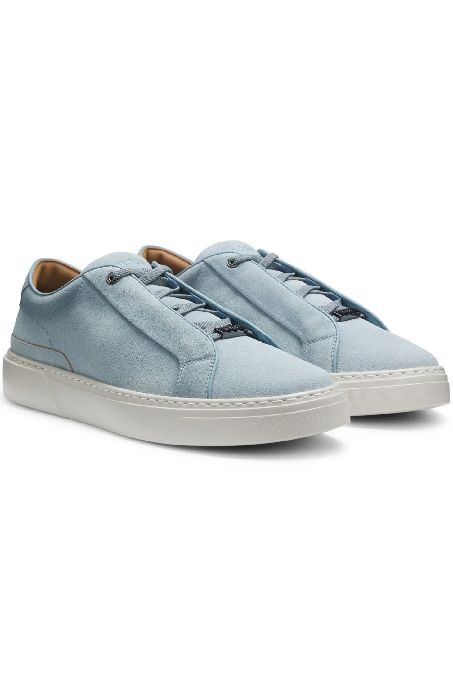 Gary Sneakers aus Veloursleder mit elastischem Schnürsystem