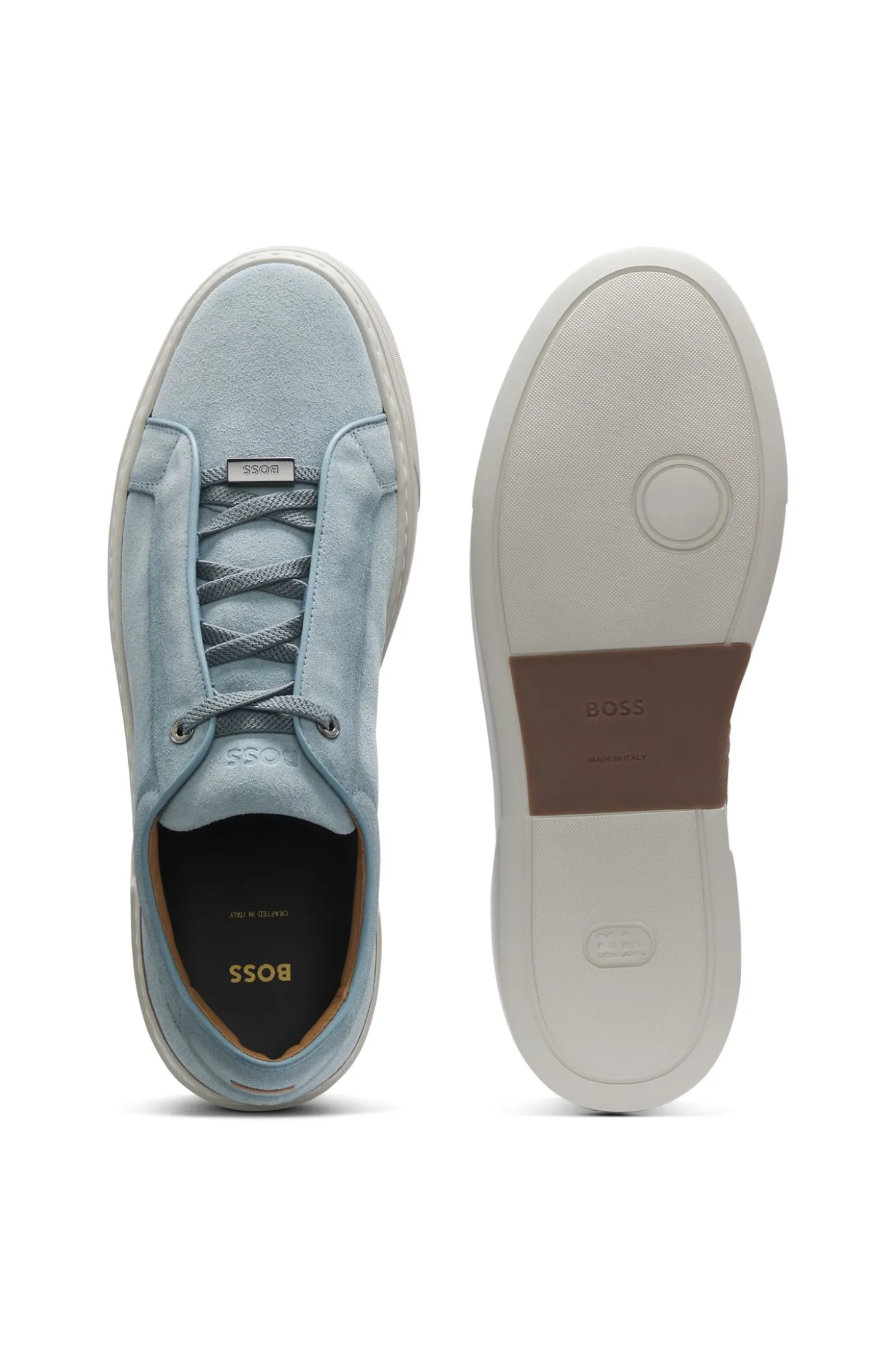 Gary Sneakers aus Veloursleder mit elastischem Schnürsystem