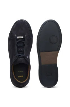 Gary Sneakers aus Veloursleder mit elastischem Schnürsystem