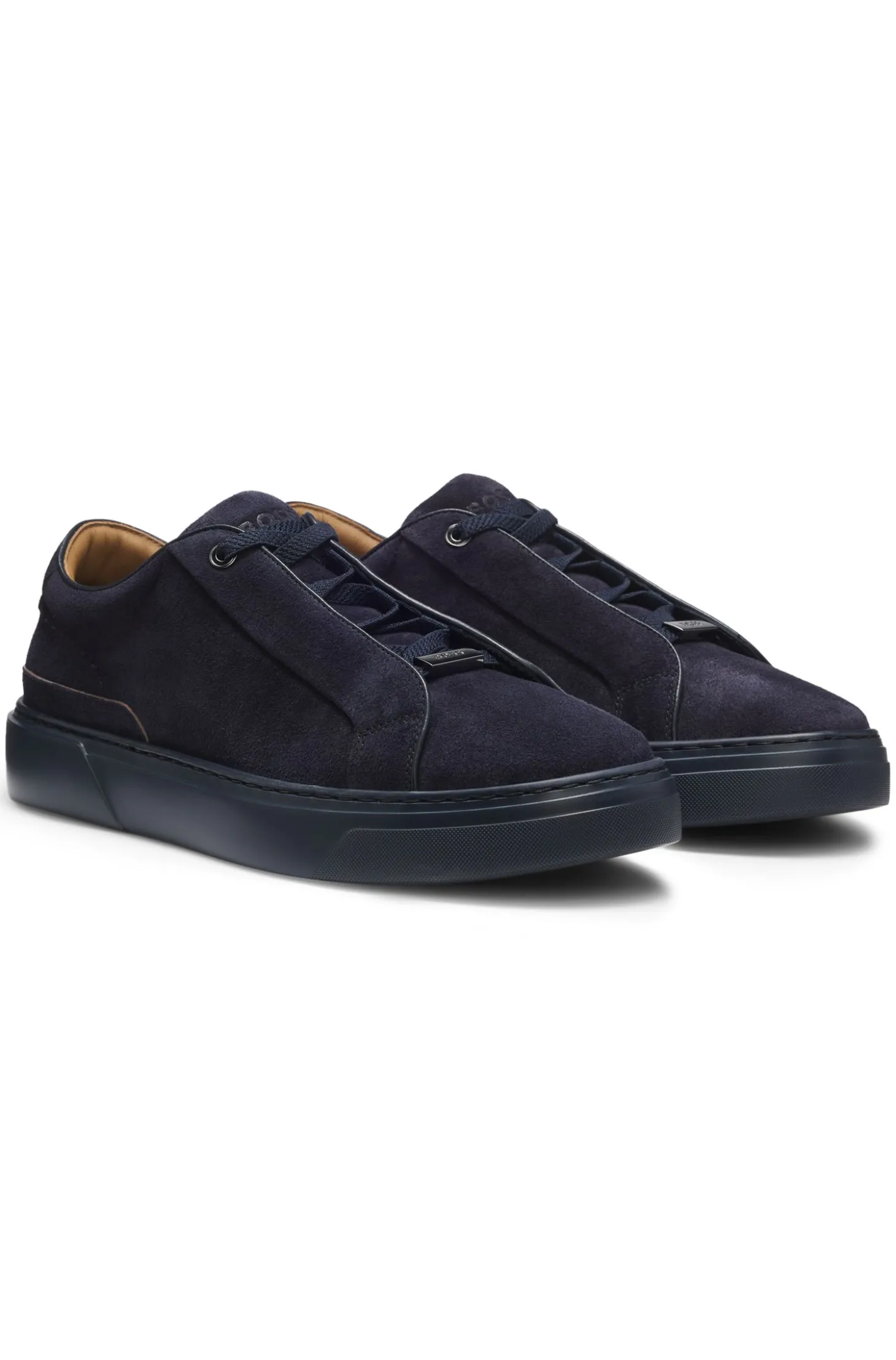 Gary Sneakers aus Veloursleder mit elastischem Schnürsystem