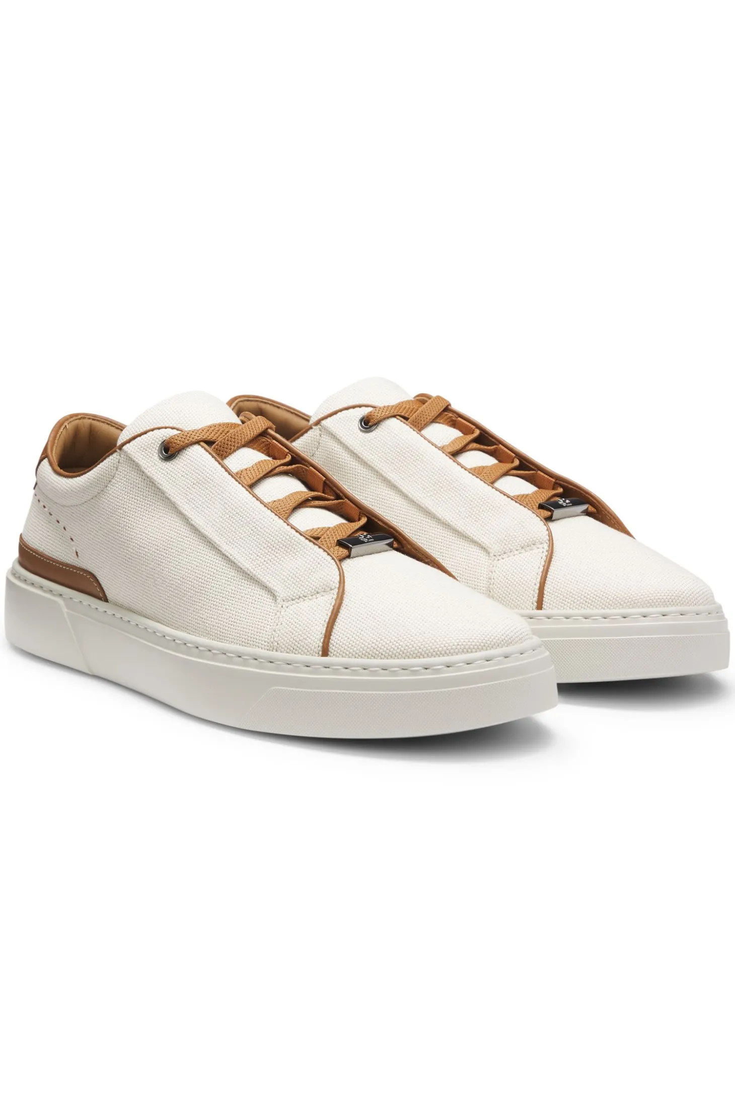 Gary Sneakers mit Canvas-Obermaterial und Lederbesatz