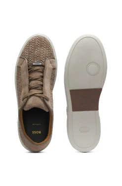 Gary Sneakers mit gewebten Veloursleder-Obermaterial