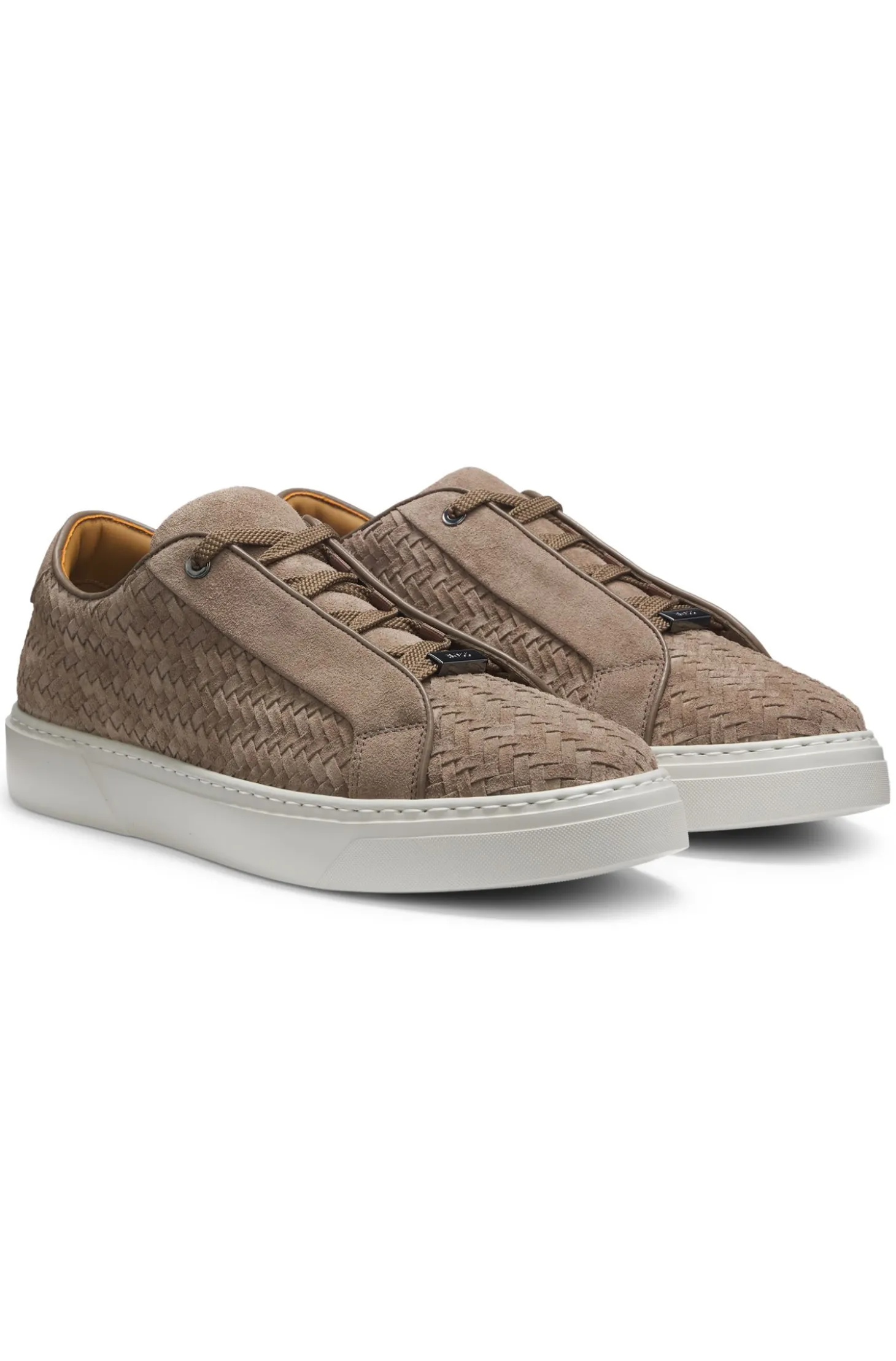 Gary Sneakers mit gewebten Veloursleder-Obermaterial