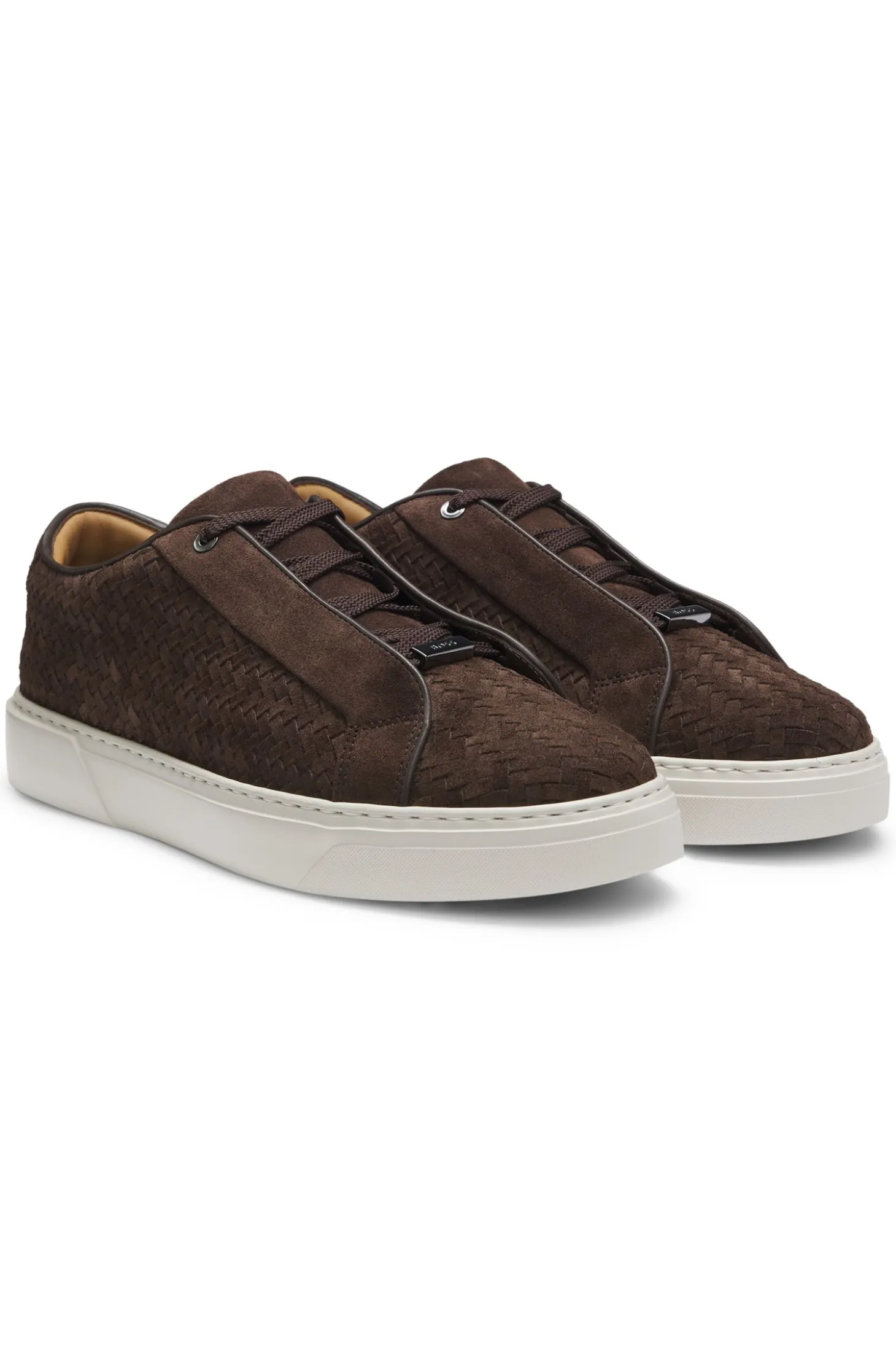 Gary Sneakers mit gewebten Veloursleder-Obermaterial