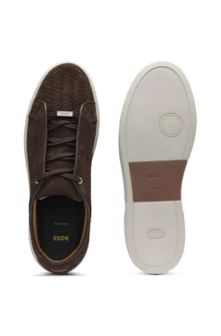 Gary Sneakers mit gewebten Veloursleder-Obermaterial