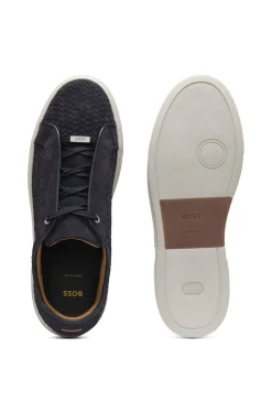 Gary Sneakers mit gewebten Veloursleder-Obermaterial