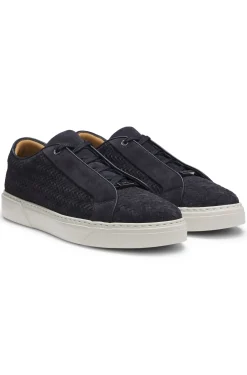 Gary Sneakers mit gewebten Veloursleder-Obermaterial