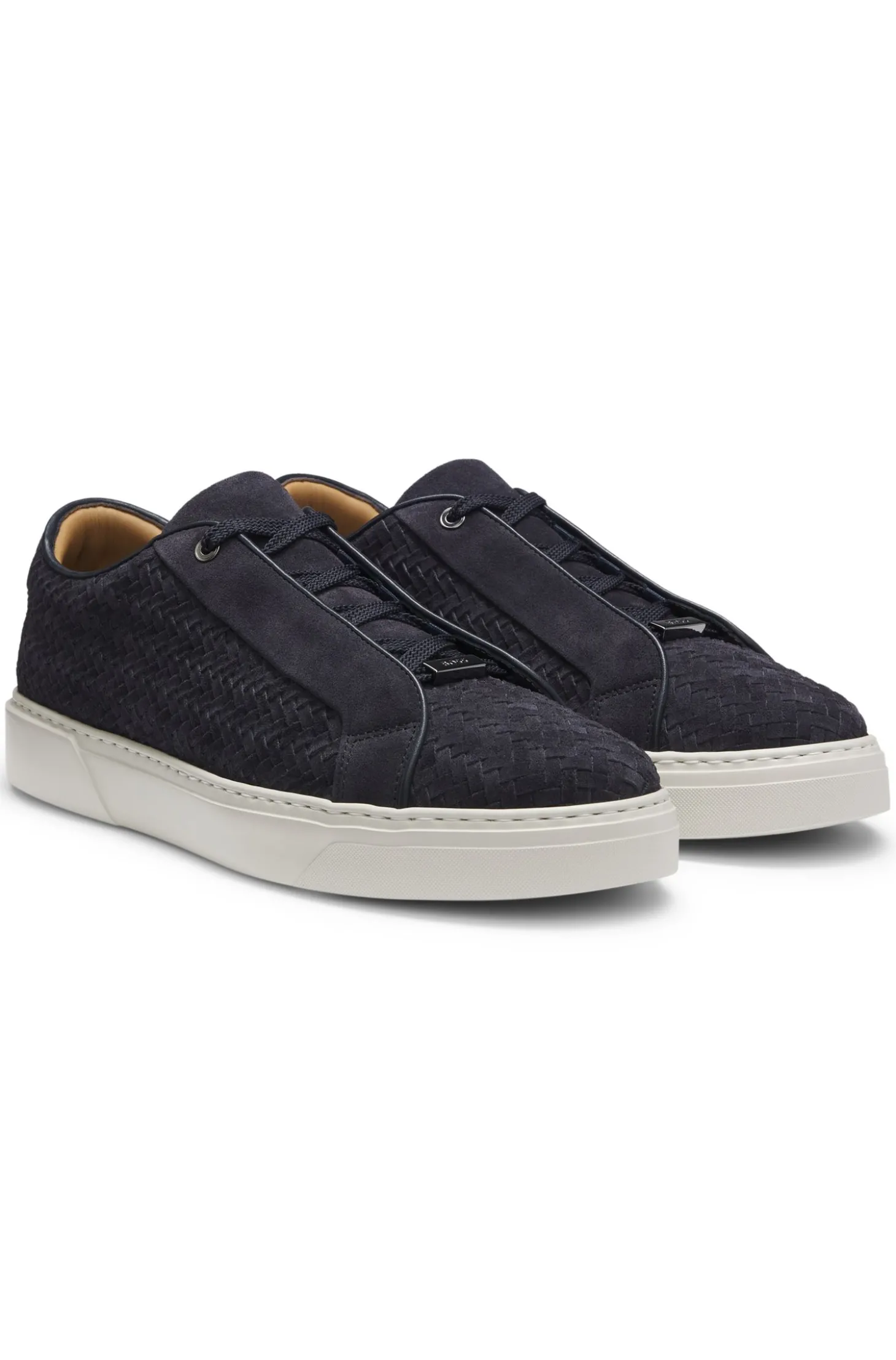 Gary Sneakers mit gewebten Veloursleder-Obermaterial