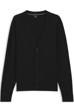 Geknöpfter Cardigan aus extrafeiner Merinowolle