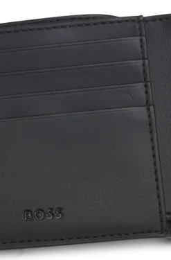Geldbörse mit Monogramm und unifarbenen Details