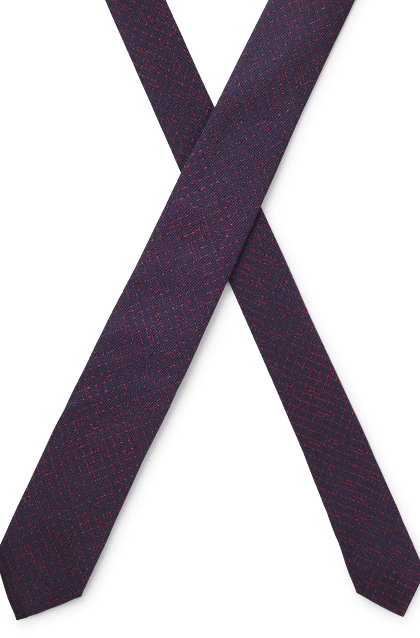 Gemusterte Krawatte aus Seiden-Jacquard