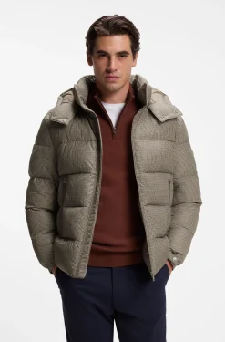 Gemusterte legere Jacke für modernes Layering