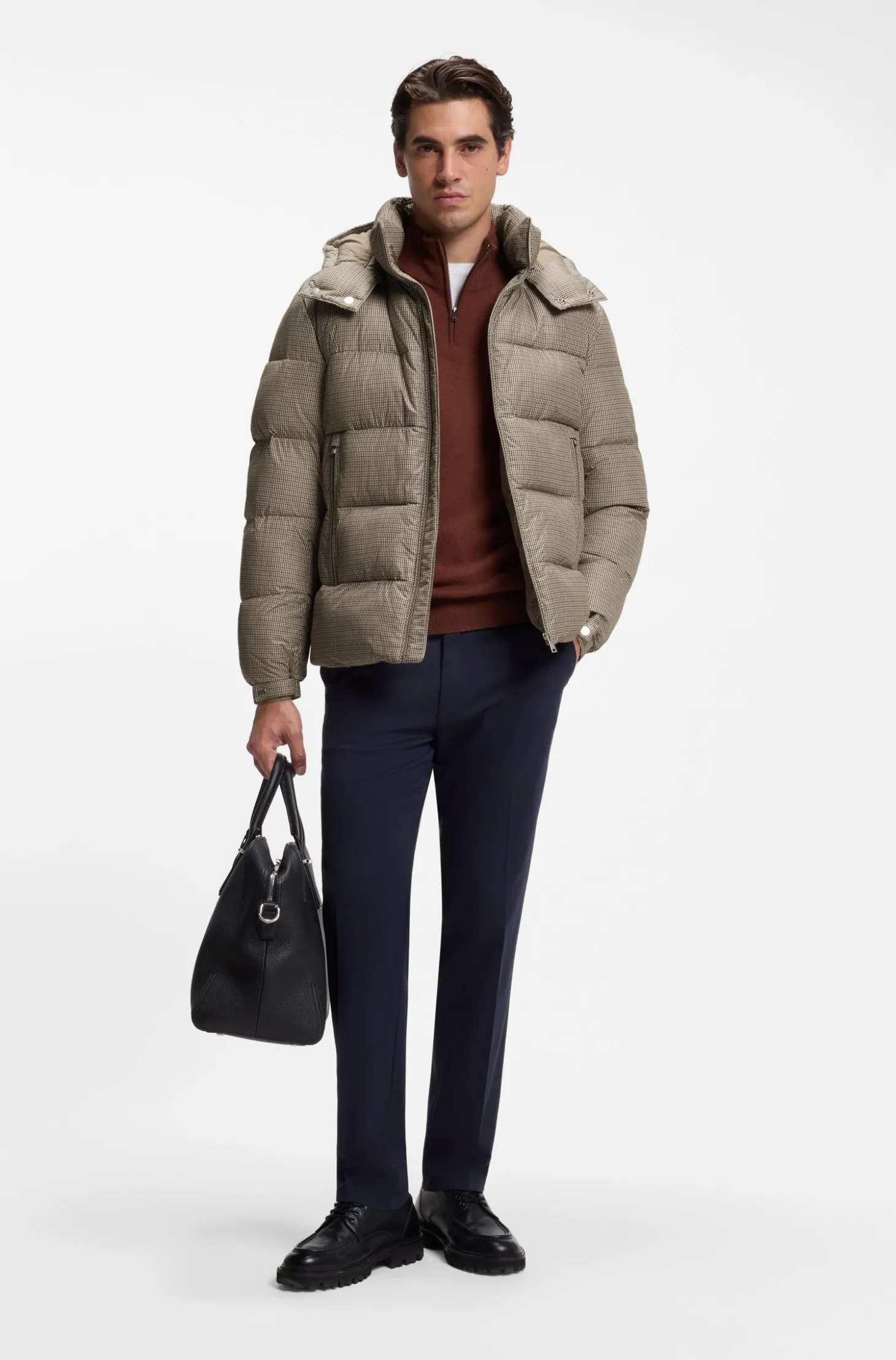 Gemusterte legere Jacke für modernes Layering