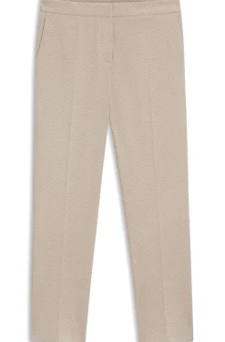Gemusterte Slim-Fit Hose aus Performance-Stretch-Jersey