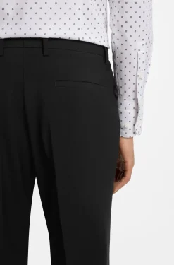 Gemusterte Slim-Fit Hose aus Schurwolle