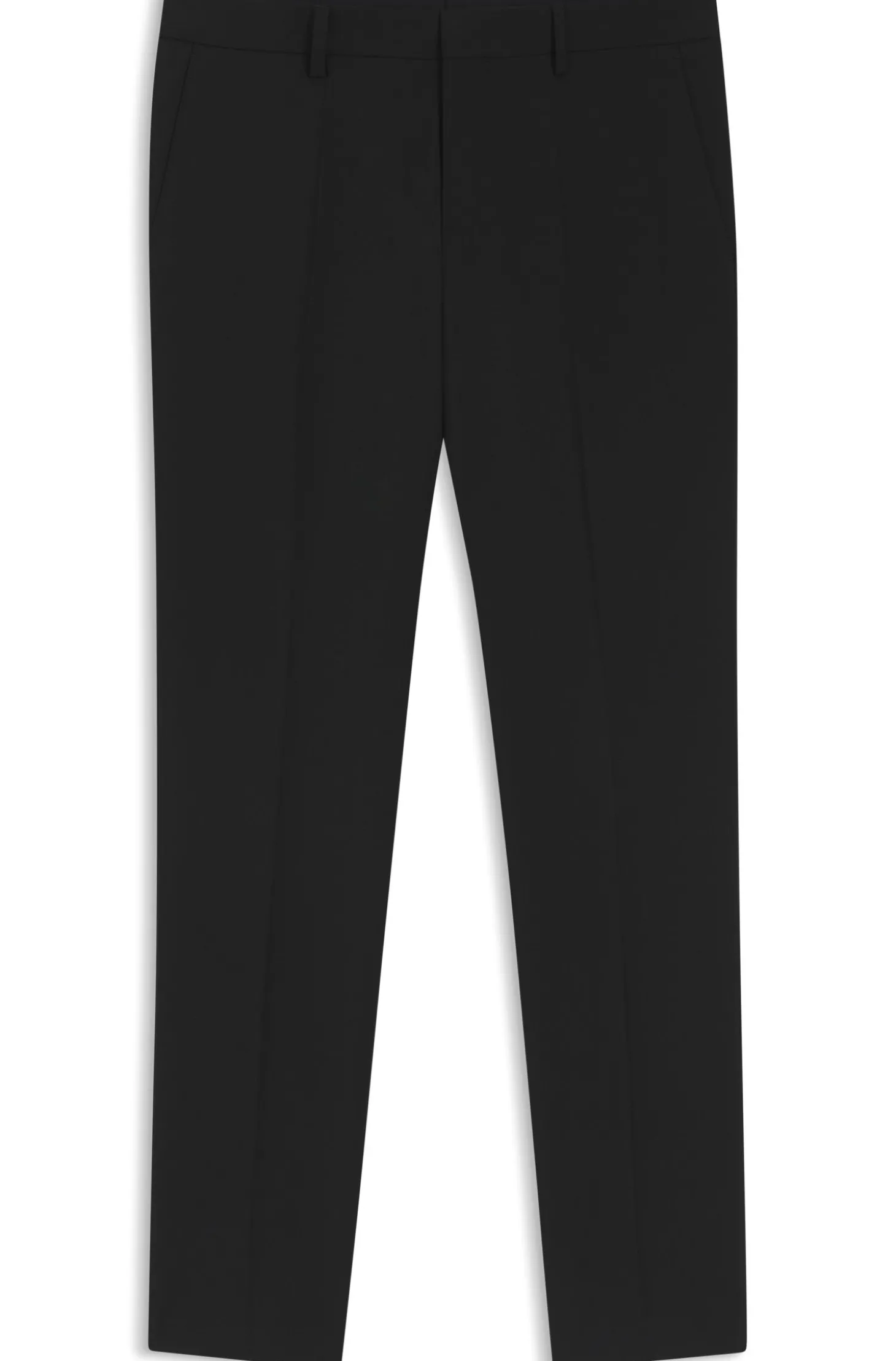 Gemusterte Slim-Fit Hose aus Schurwolle