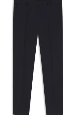 Gemusterte Slim-Fit Hose aus Schurwolle