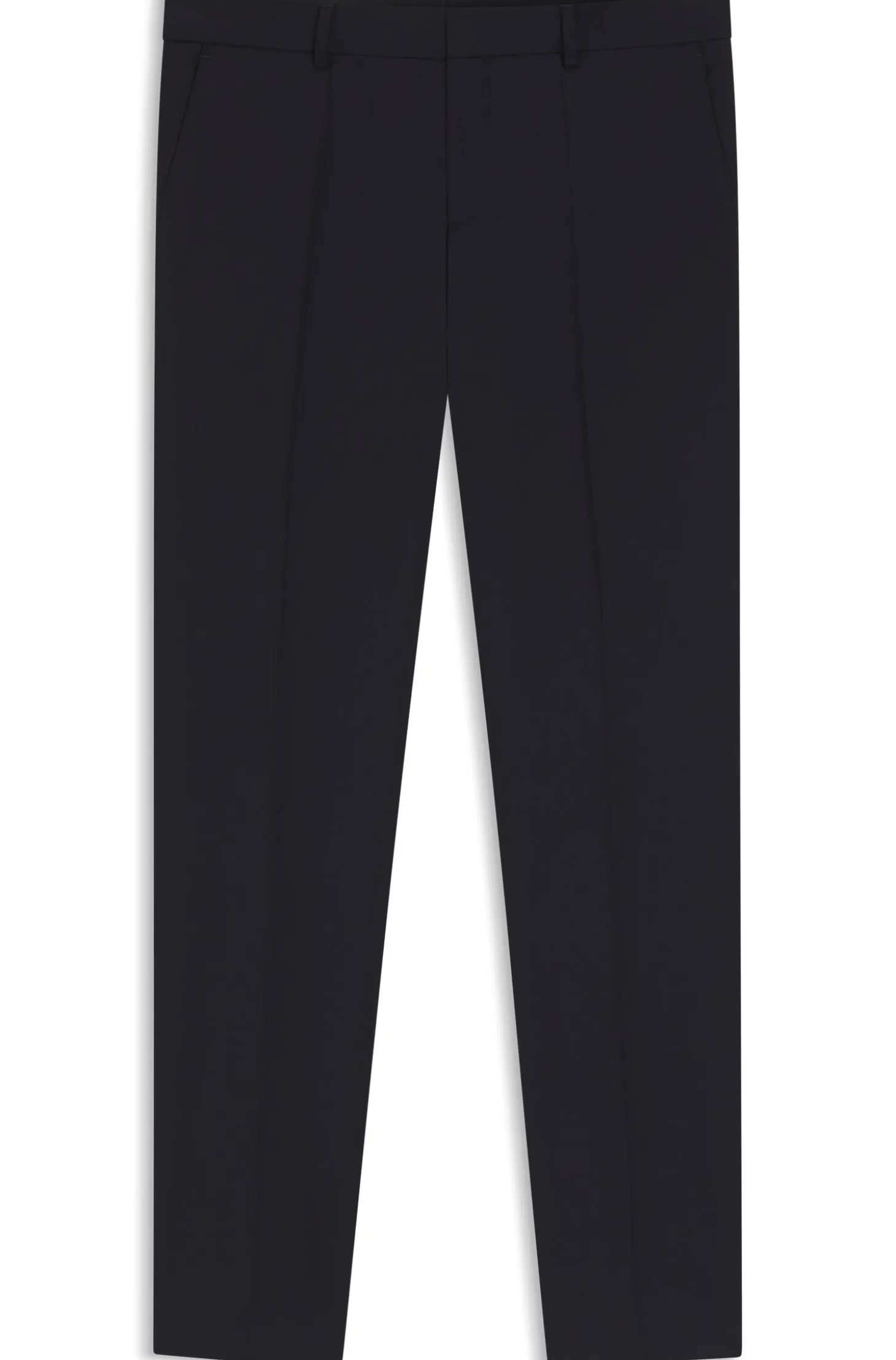 Gemusterte Slim-Fit Hose aus Schurwolle