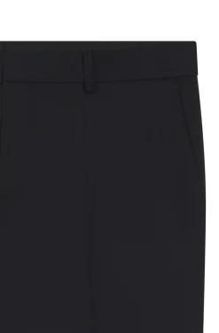 Gemusterte Slim-Fit Hose aus Schurwolle