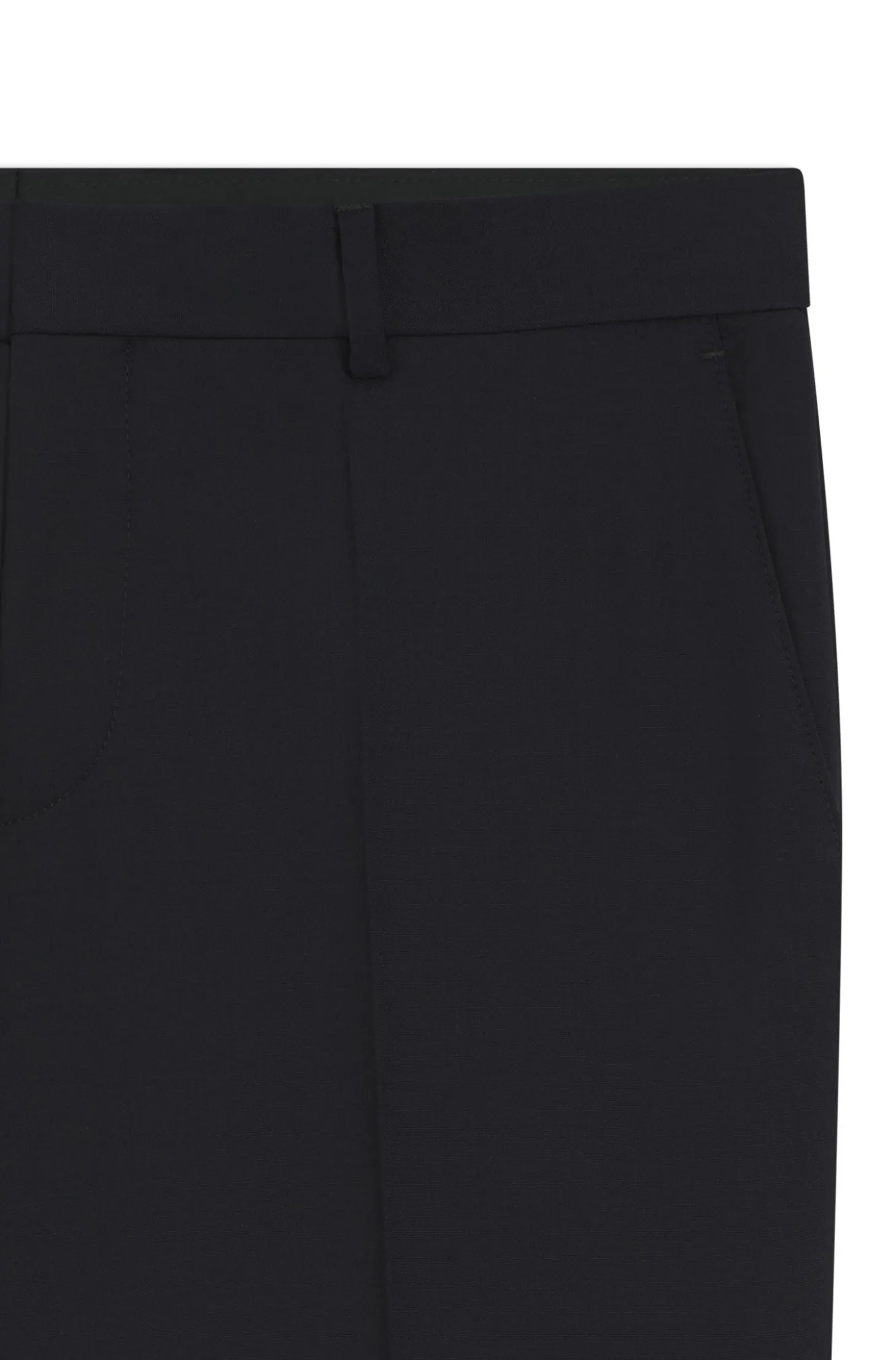 Gemusterte Slim-Fit Hose aus Schurwolle