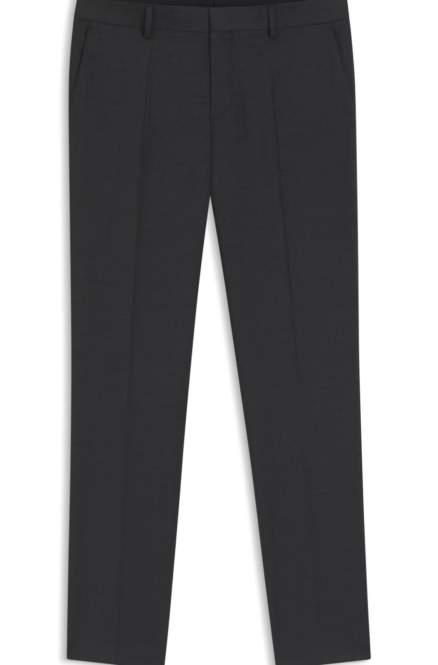 Gemusterte Slim-Fit Hose aus Schurwolle