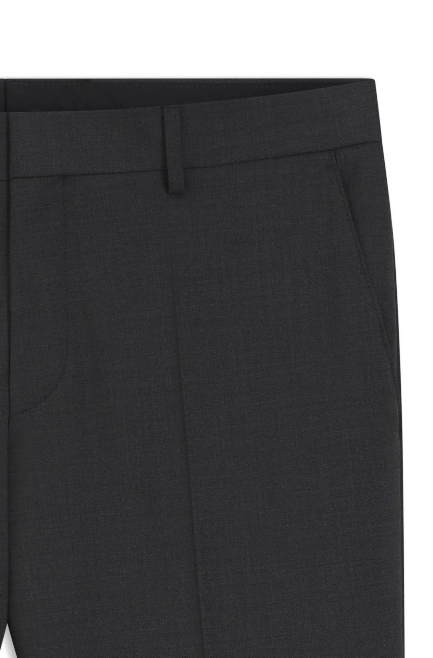 Gemusterte Slim-Fit Hose aus Schurwolle