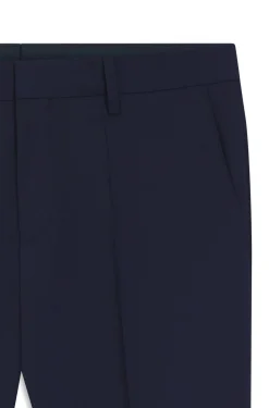Gemusterte Slim-Fit Hose aus Schurwolle
