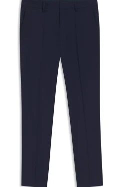 Gemusterte Slim-Fit Hose aus Schurwolle