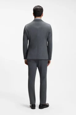 Gemustertes Slim-Fit Sakko aus Stretch-Gewebe