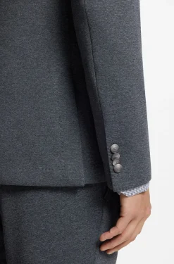 Gemustertes Slim-Fit Sakko aus Stretch-Gewebe