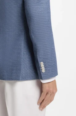 Gemustertes Slim-Fit Sakko aus Schurwoll-Mix
